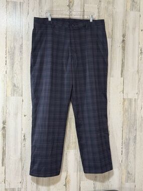 Champion Navy Plaid Chino Golf Pants